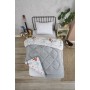 ETE HOMETEX TEK KİŞİLİK LÜX WELSOFT YORGAN ASTRONOT GRİ 155X215CM 8696474231857